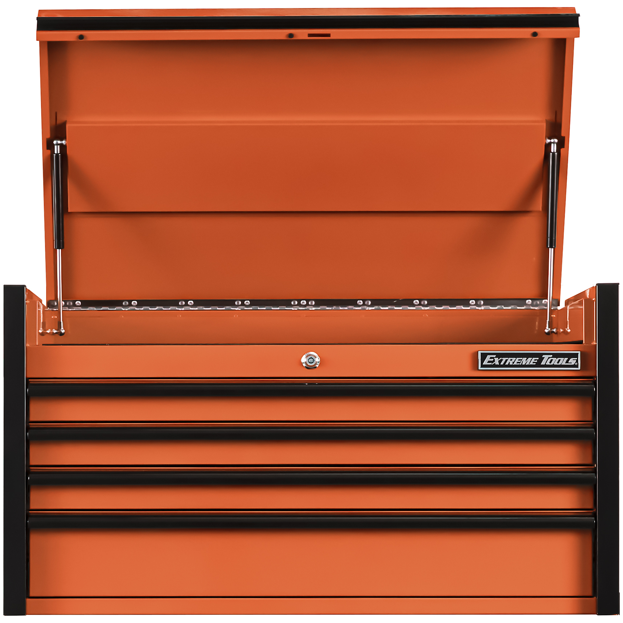 Extreme Tools DX Series Top Chest - 41in. x 25in., 4 Drawers, 100-Lb. Slides, Orange, Model# DX412504CHORBK